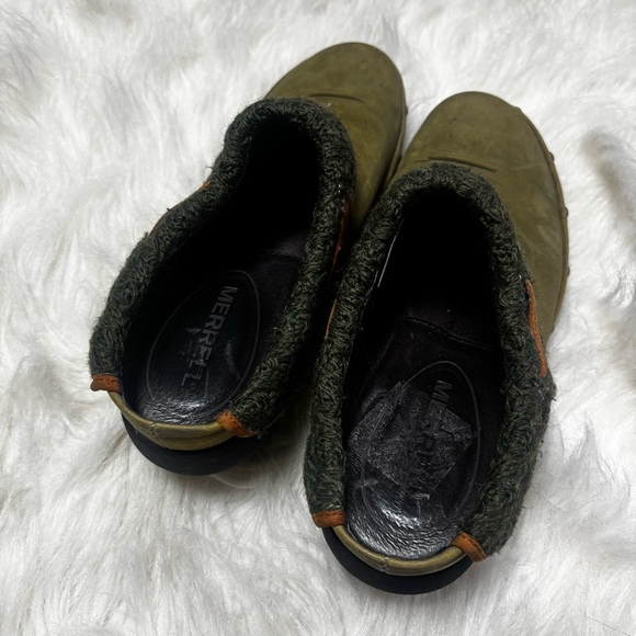 Merrell Luxe Knit Olive Slip On Mules Clogs Women's 7.5 - Picture 8 of 11